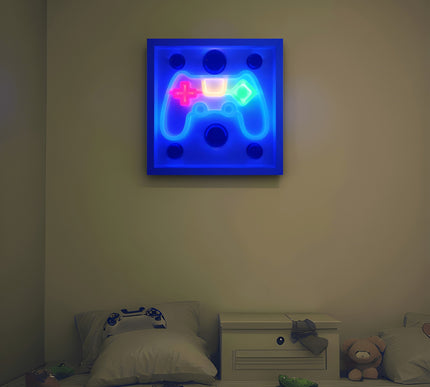 Joystick Neon Işıklı Duvar Aksesuarı