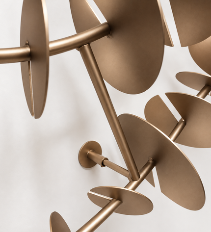 Time Spiral Metal Duvar Dekoru – 3D Modern Gold Duvar Aksesuarı / Time Spiral Metal Wall Decor – 3D Modern Gold Wall Sculpture