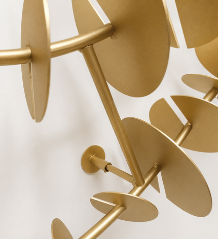 Time Spiral Metal Duvar Dekoru – 3D Modern Gold Duvar Aksesuarı / Time Spiral Metal Wall Decor – 3D Modern Gold Wall Sculpture