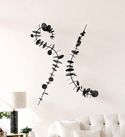 Timeless Duvar Dekoru – Metal Sanatsal Duvar Aksesuarı (100x70 cm)