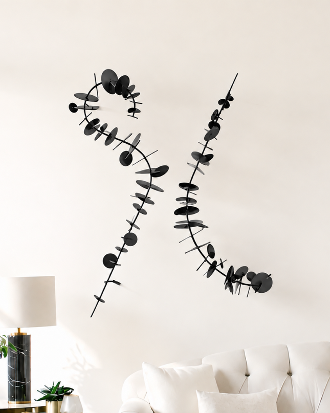 Timeless Duvar Dekoru – Metal Sanatsal Duvar Aksesuarı (100x70 cm)