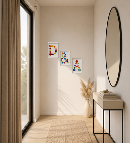 Wallnom Bold Ampersand Duvar Tablosu | Canlı Renkli 3 Boyutlu "&" Duvar Dekoru