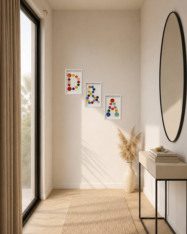 Wallnom Bold Ampersand Duvar Tablosu | Canlı Renkli 3 Boyutlu "&" Duvar Dekoru