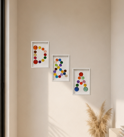 Wallnom Bold Ampersand Duvar Tablosu | Canlı Renkli 3 Boyutlu "&" Duvar Dekoru