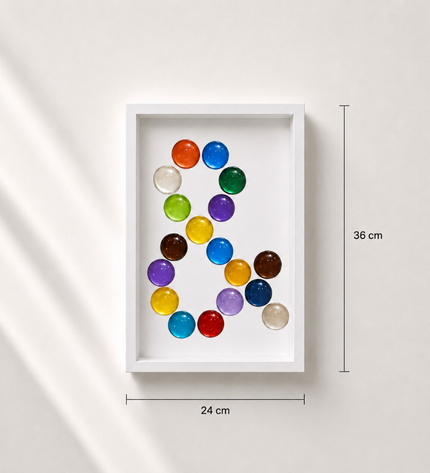 Wallnom Bold Ampersand Duvar Tablosu | Canlı Renkli 3 Boyutlu "&" Duvar Dekoru