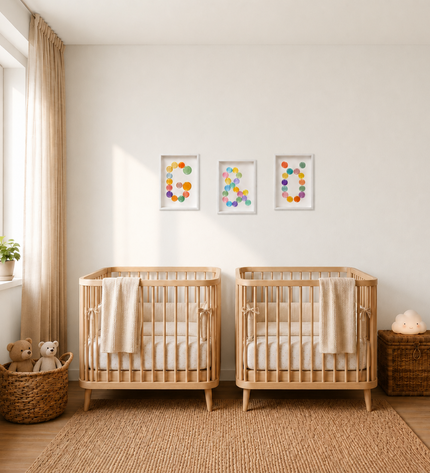 Wallnom Soft Ampersand Duvar Tablosu | Pastel Renkli 3 Boyutlu "&" Duvar Dekoru