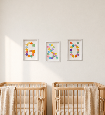 Wallnom Soft Ampersand Duvar Tablosu | Pastel Renkli 3 Boyutlu "&" Duvar Dekoru