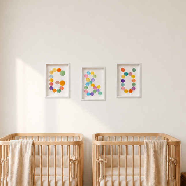Wallnom Soft Ampersand Duvar Tablosu | Pastel Renkli 3 Boyutlu "&" Duvar Dekoru