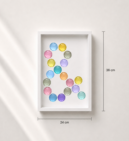 Wallnom Soft Ampersand Duvar Tablosu | Pastel Renkli 3 Boyutlu "&" Duvar Dekoru