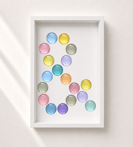 Wallnom Soft Ampersand Duvar Tablosu | Pastel Renkli 3 Boyutlu "&" Duvar Dekoru