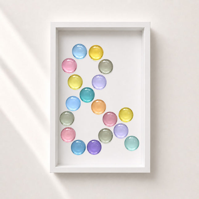 Wallnom Soft Ampersand Duvar Tablosu | Pastel Renkli 3 Boyutlu "&" Duvar Dekoru