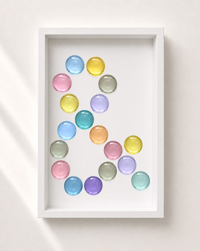 Wallnom Soft Ampersand Duvar Tablosu | Pastel Renkli 3 Boyutlu "&" Duvar Dekoru