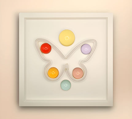Butterfly Neon Işıklı Duvar Aksesuarı