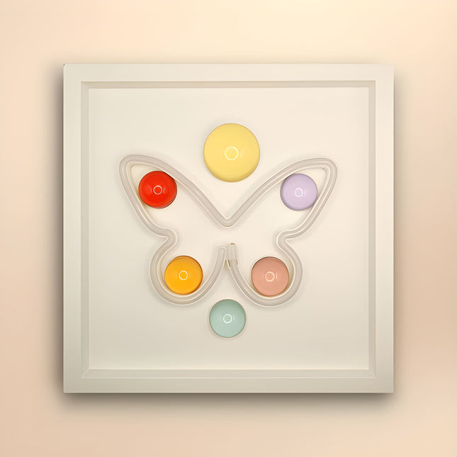 Butterfly Neon Işıklı Duvar Aksesuarı