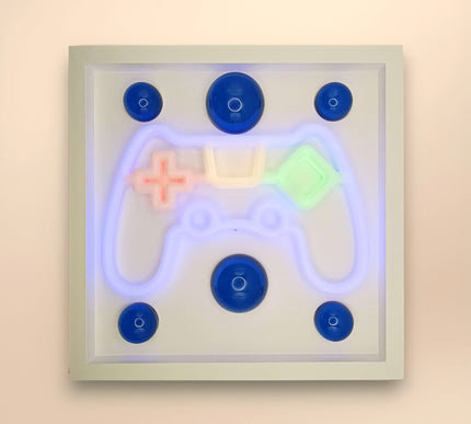 Joystick Neon Işıklı Duvar Aksesuarı